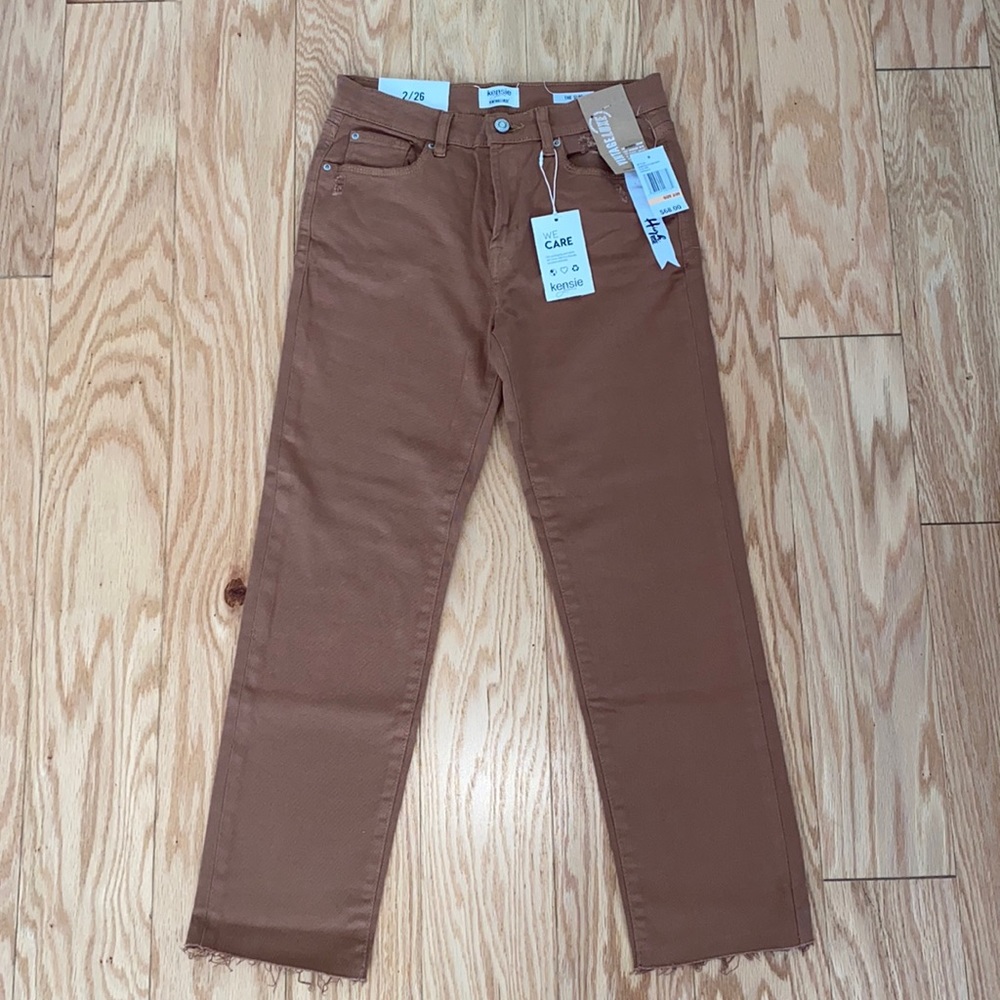 Kensie Jeans VintageLuxe-Comfort Stretch-Color:Cinnamon-High Rise.